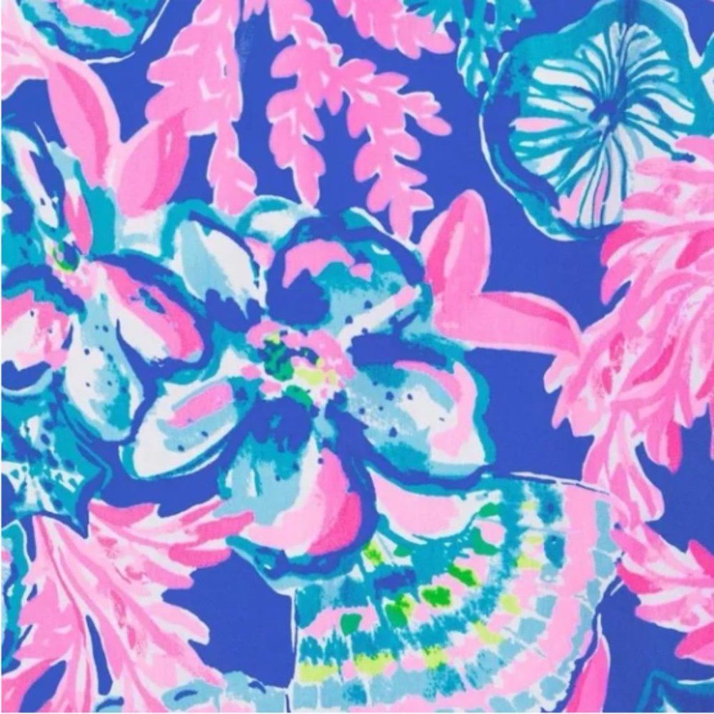 NWT Womens Lilly Pulitzer Rocko Dress Romper Blue Tang Sitting Seaside size 10 - Picture 3 of 7